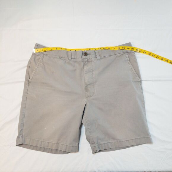 Tommy Hilfiger Chino Shorts Men's 42 Light Gray Flat Front Slash Pocket Casual - Picture 6 of 6